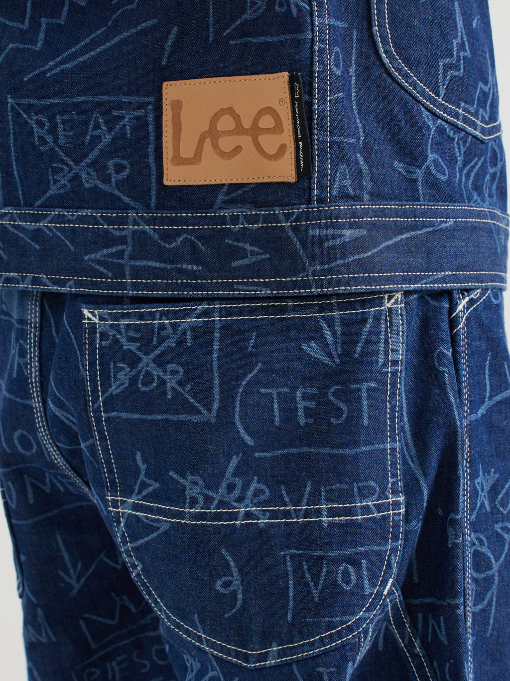 Printed Denim Jacket Basquiat