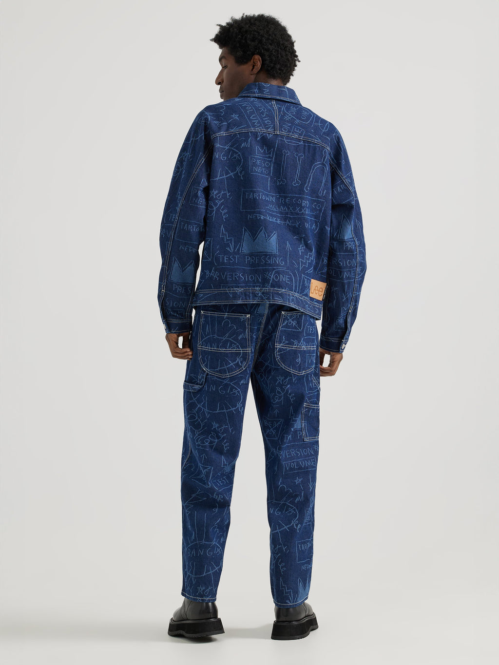 Printed Denim Jacket Basquiat