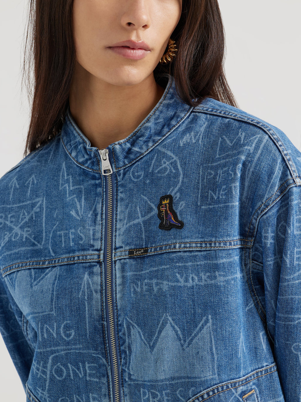 L/s Denim Jacket Basquiat