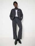 Striped Relaxed Straight Basquia
