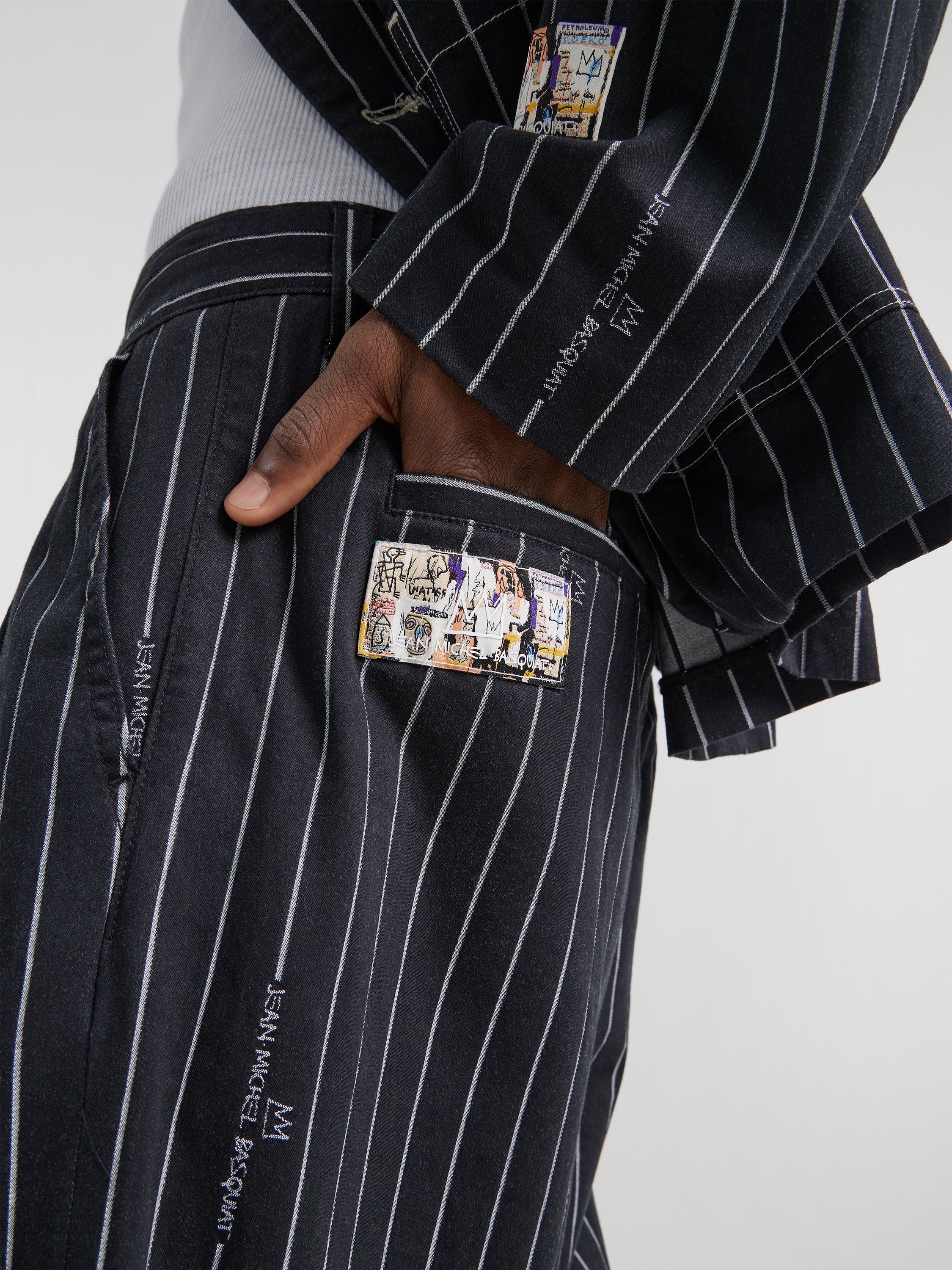 Striped Relaxed Straight Basquia