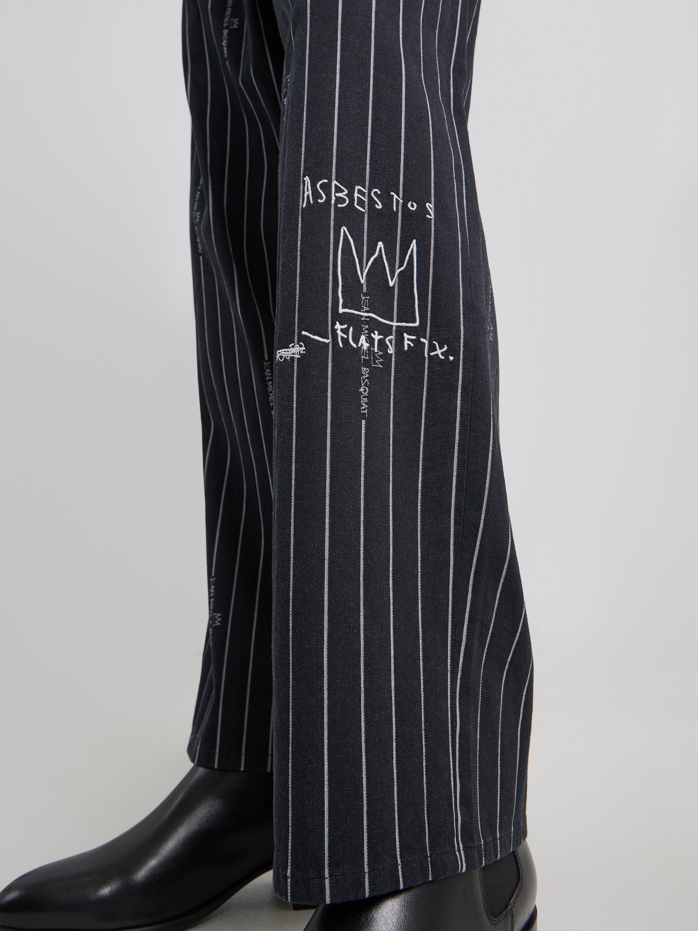 Striped Relaxed Straight Basquia