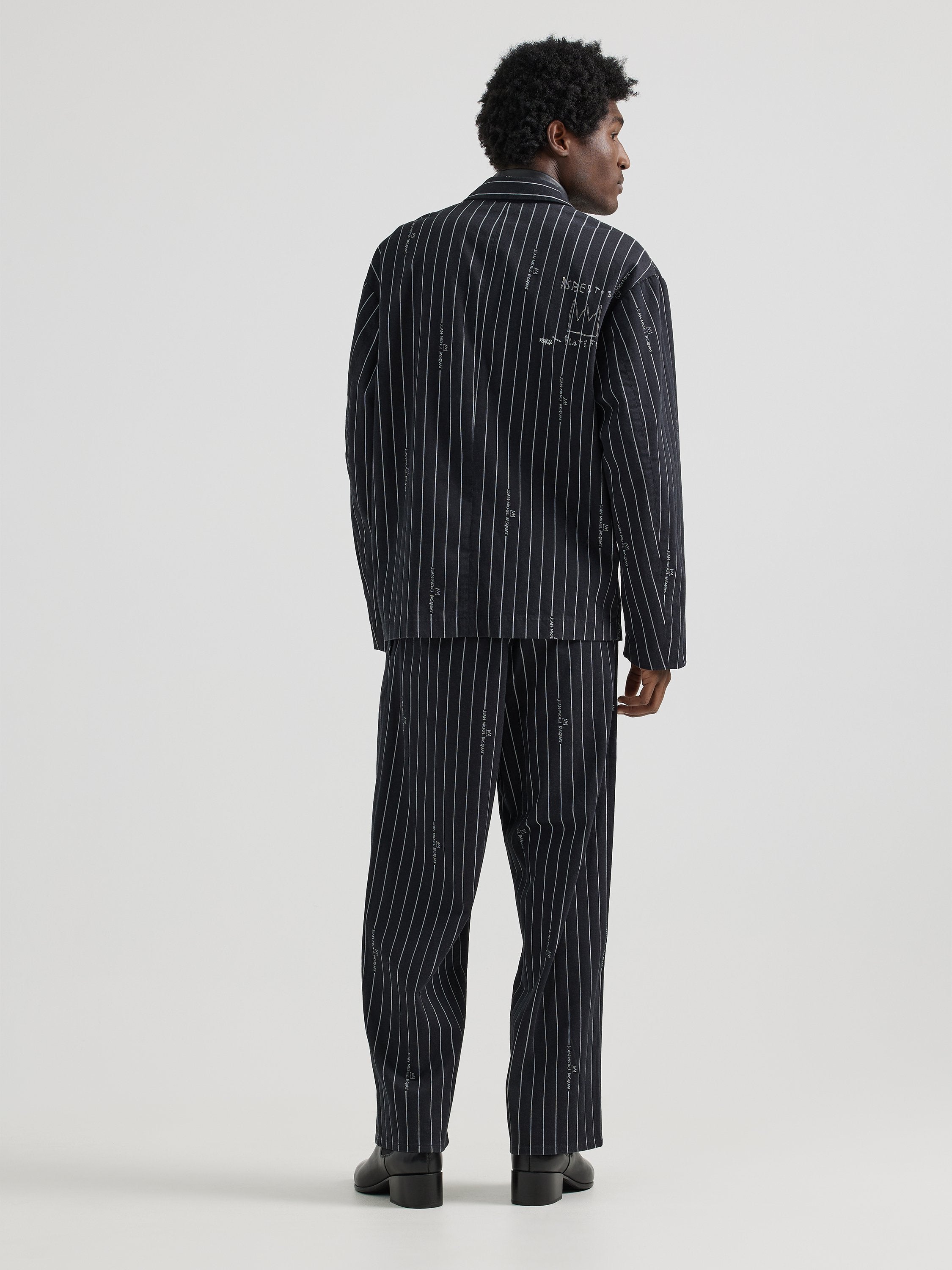 Striped Relaxed Straight Basquia