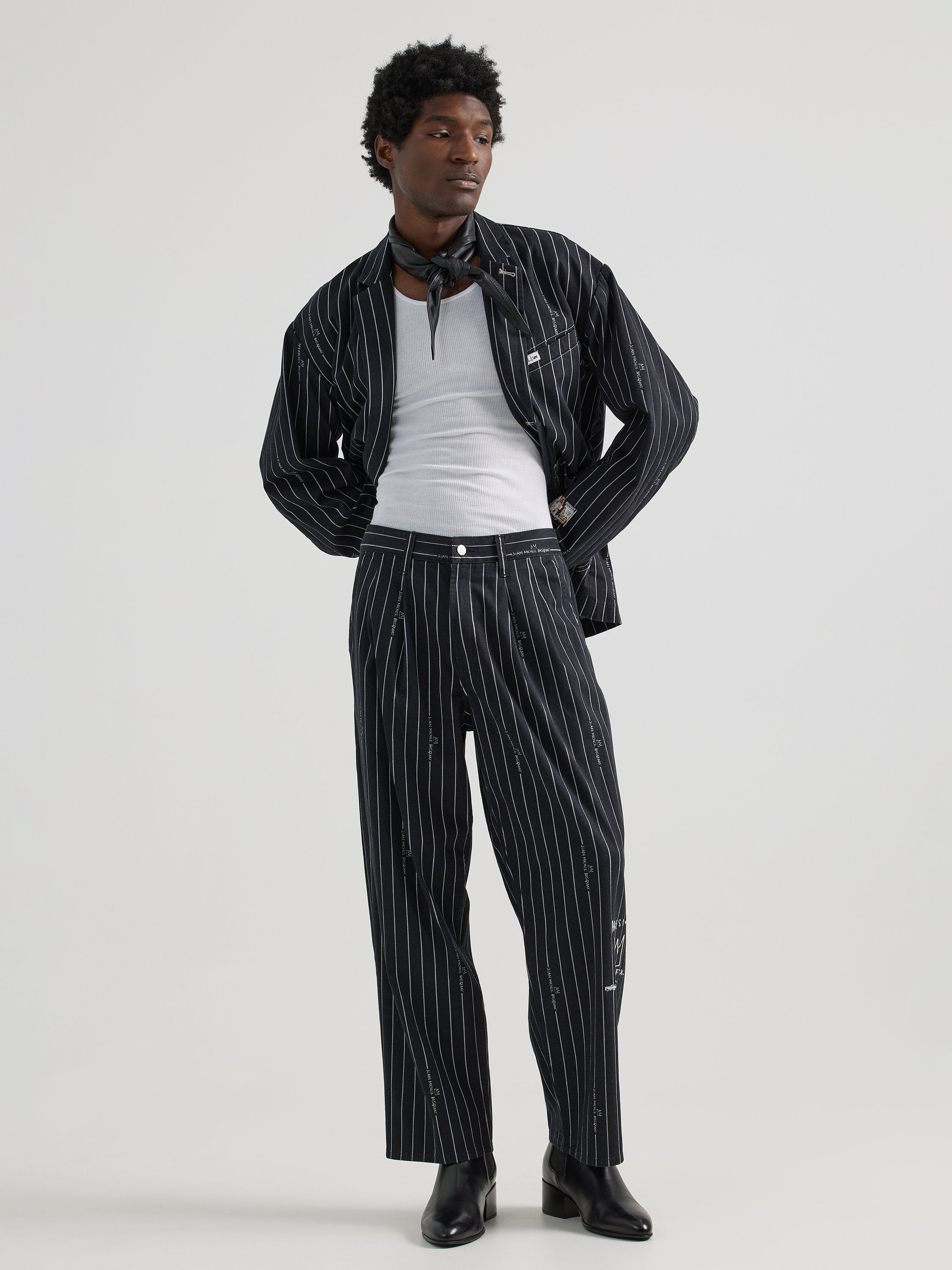 Striped Relaxed Straight Basquia