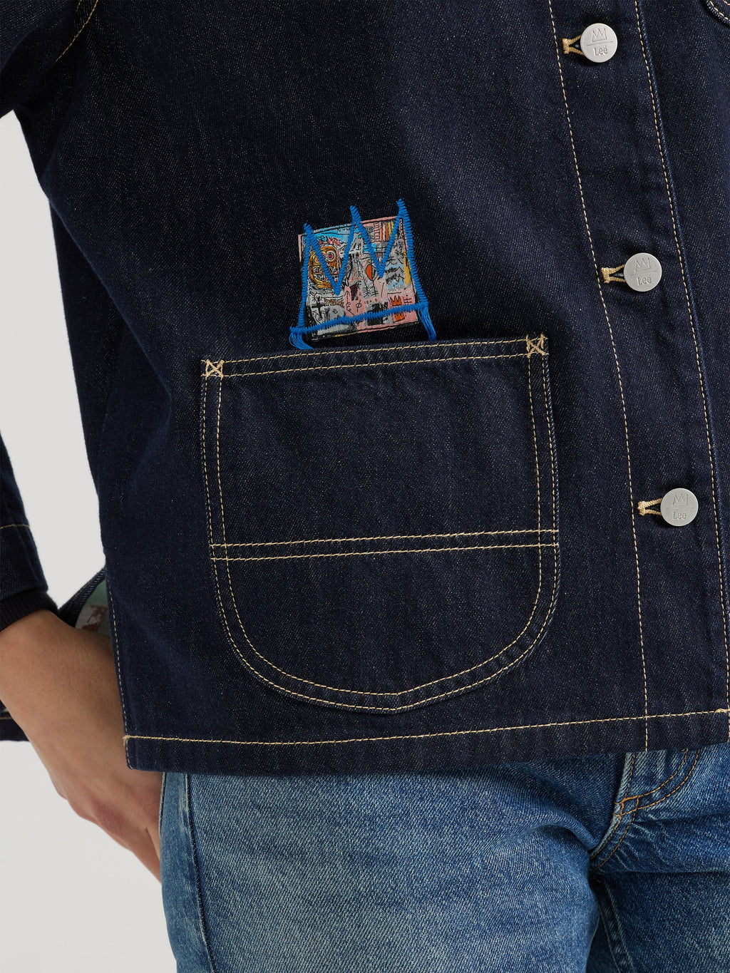 Denim Chore Coat Basquiat
