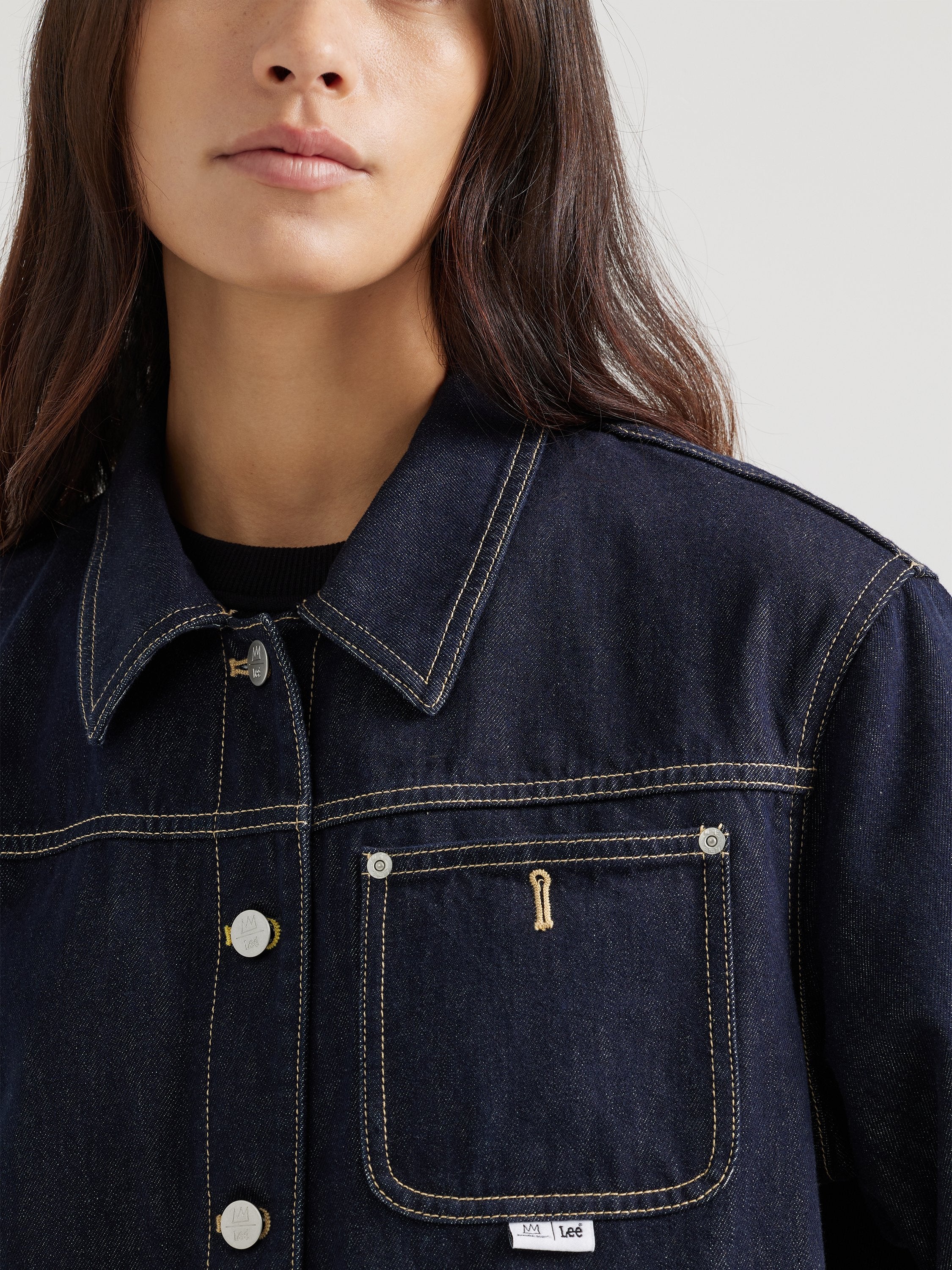 Denim Chore Coat Basquiat