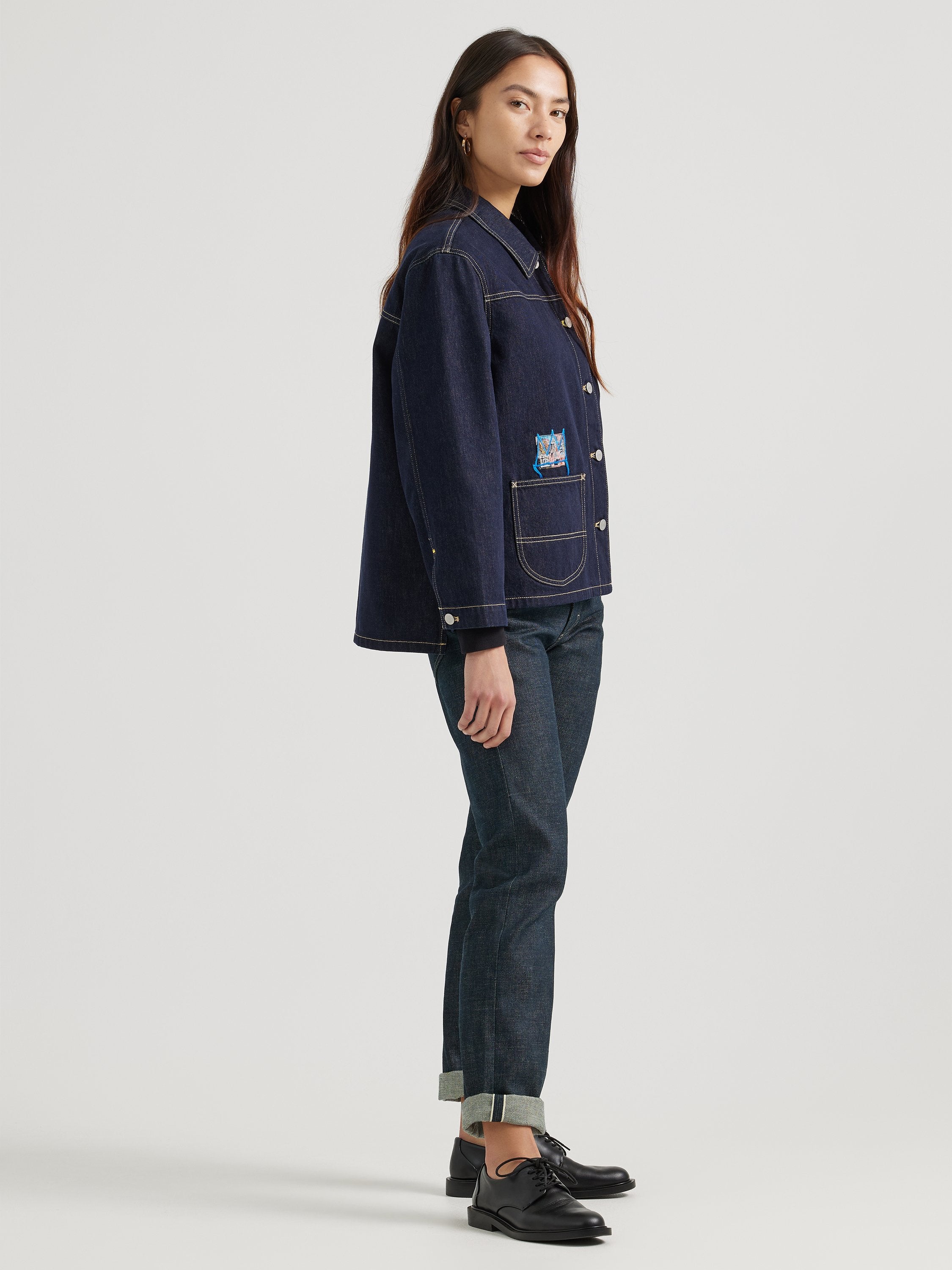 Denim Chore Coat Basquiat