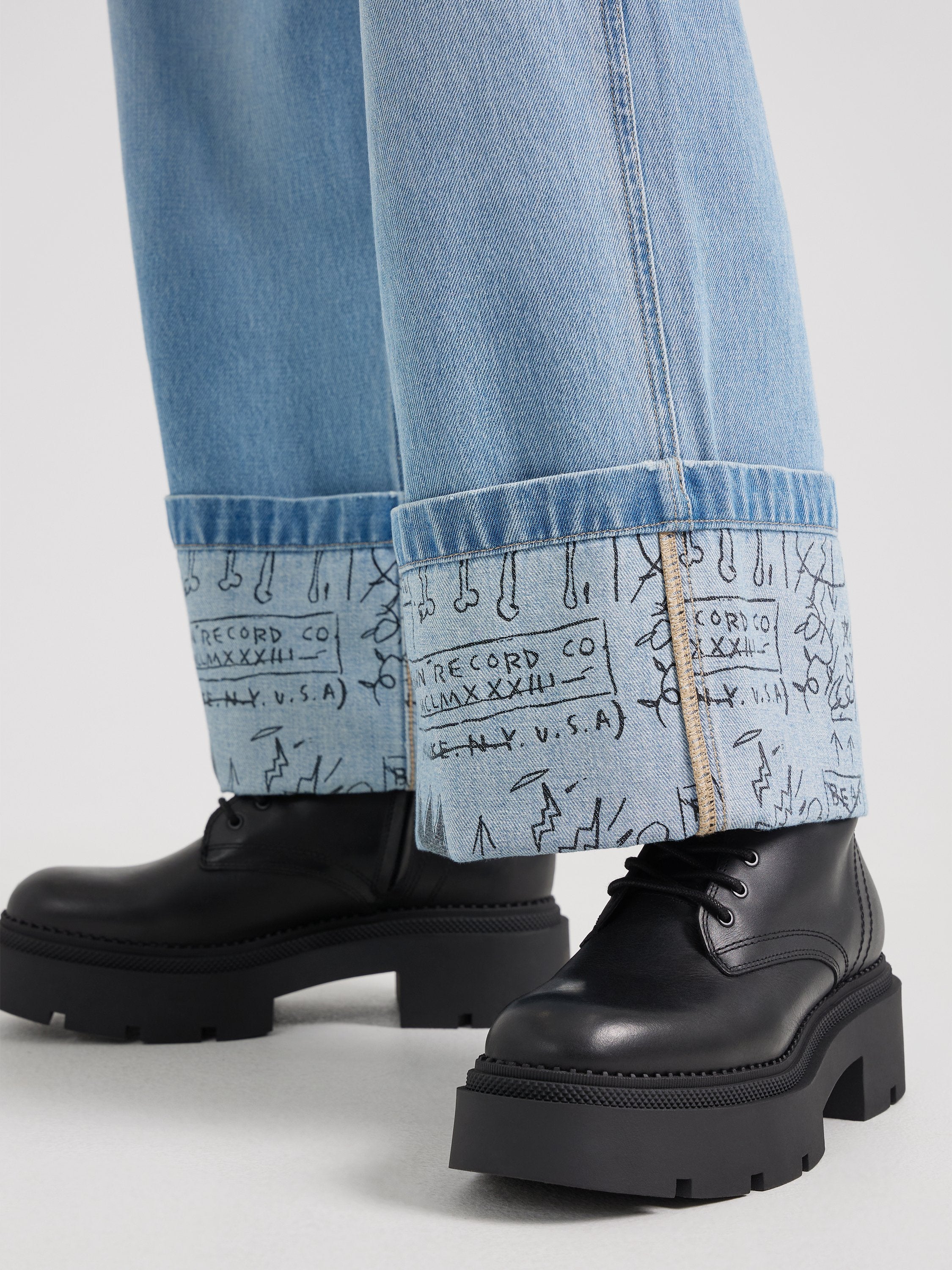 Cuffed Carpented Basquiat