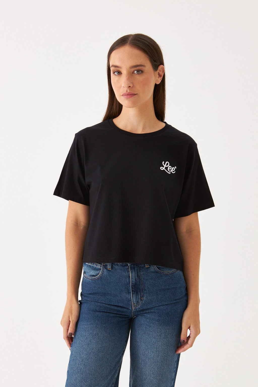 T-shirt Ss Waves Crop