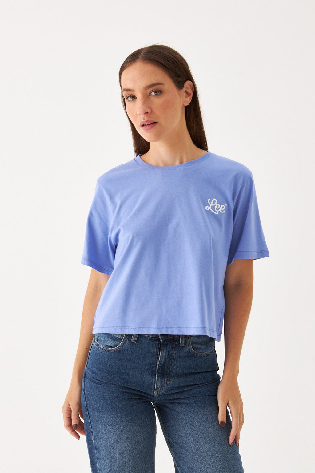 T-shirt Ss Waves Crop