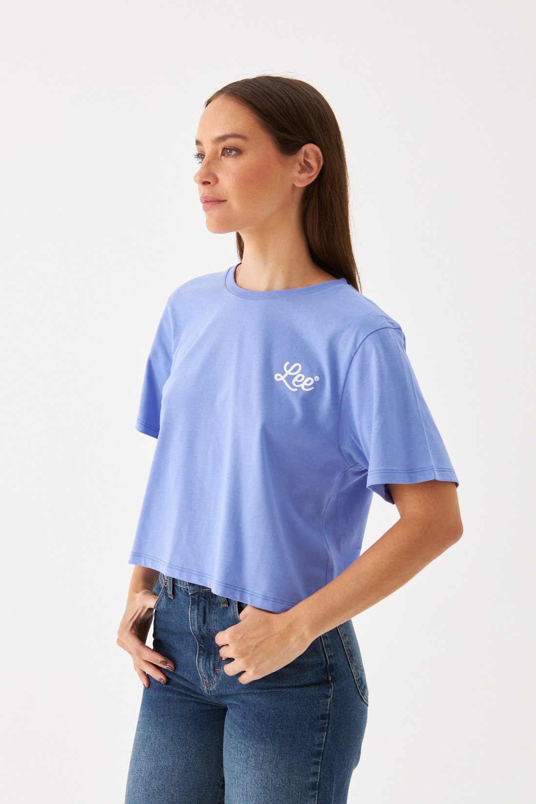 T-shirt Ss Waves Crop
