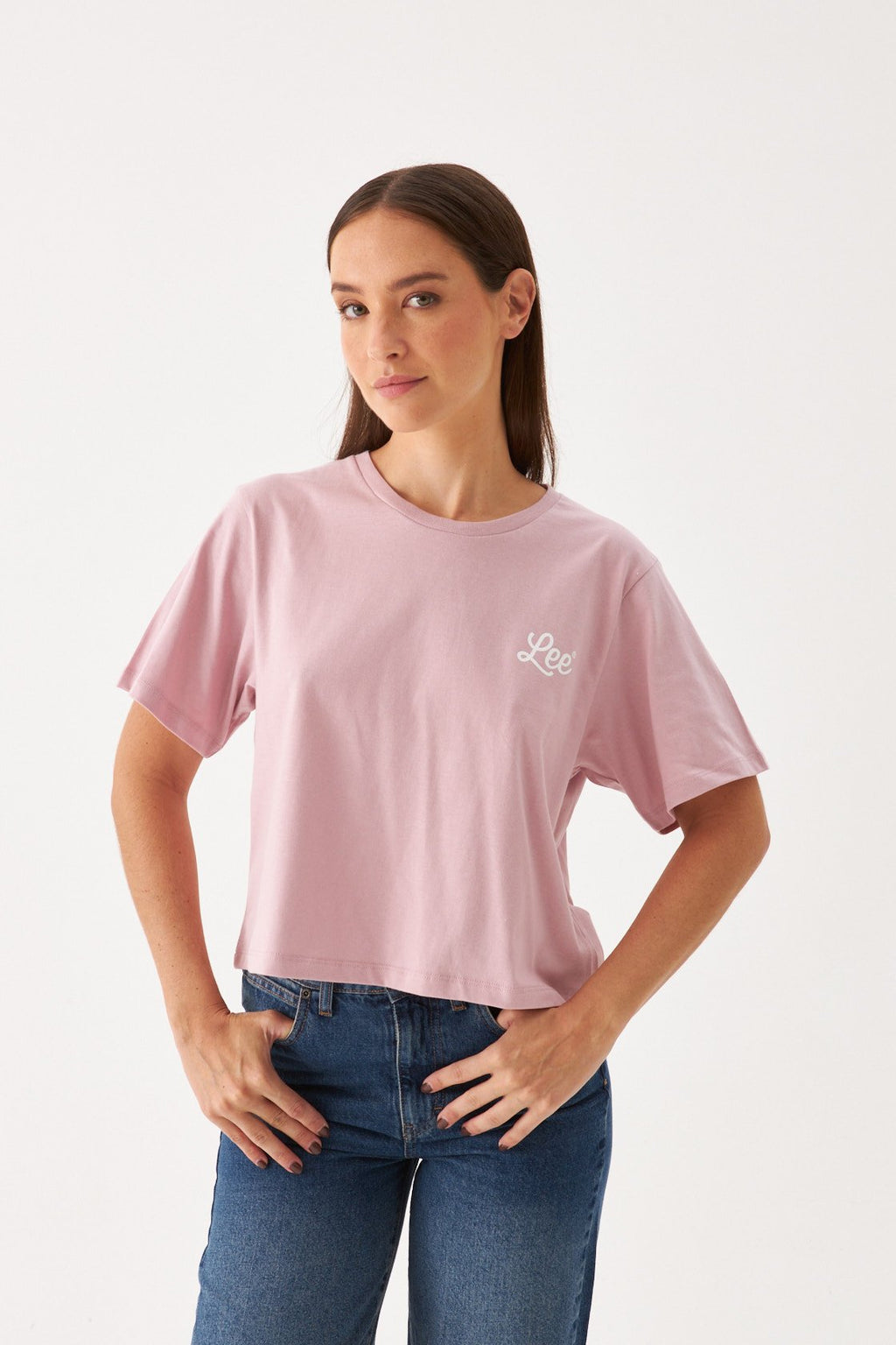 T-shirt Ss Waves Crop