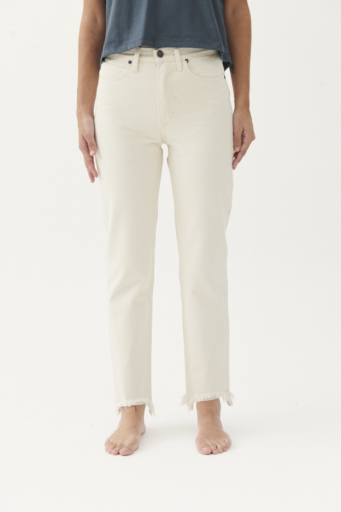 Jean Slim Elly White