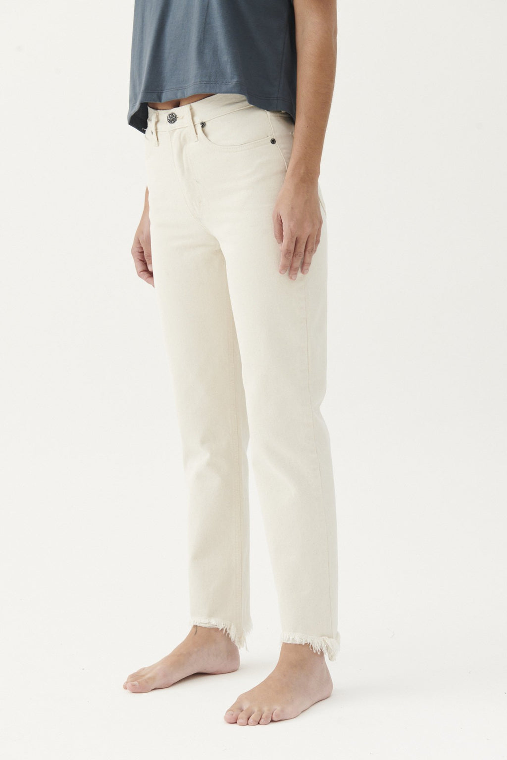 Jean Slim Elly White