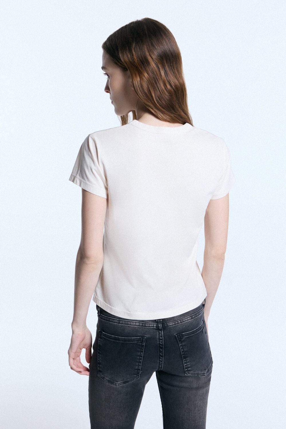 Remera Cursiva Tiza