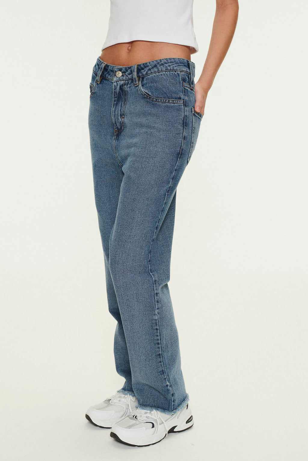 Jean Straight Crop Tunez