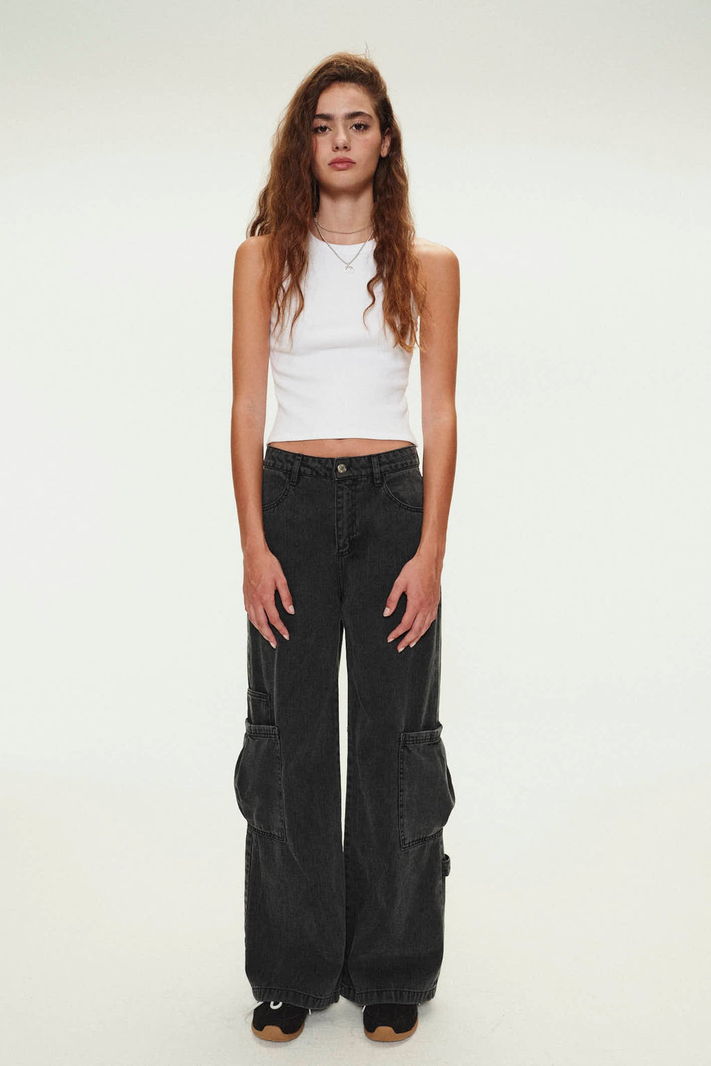 Jean Wide Leg Cargo Palm