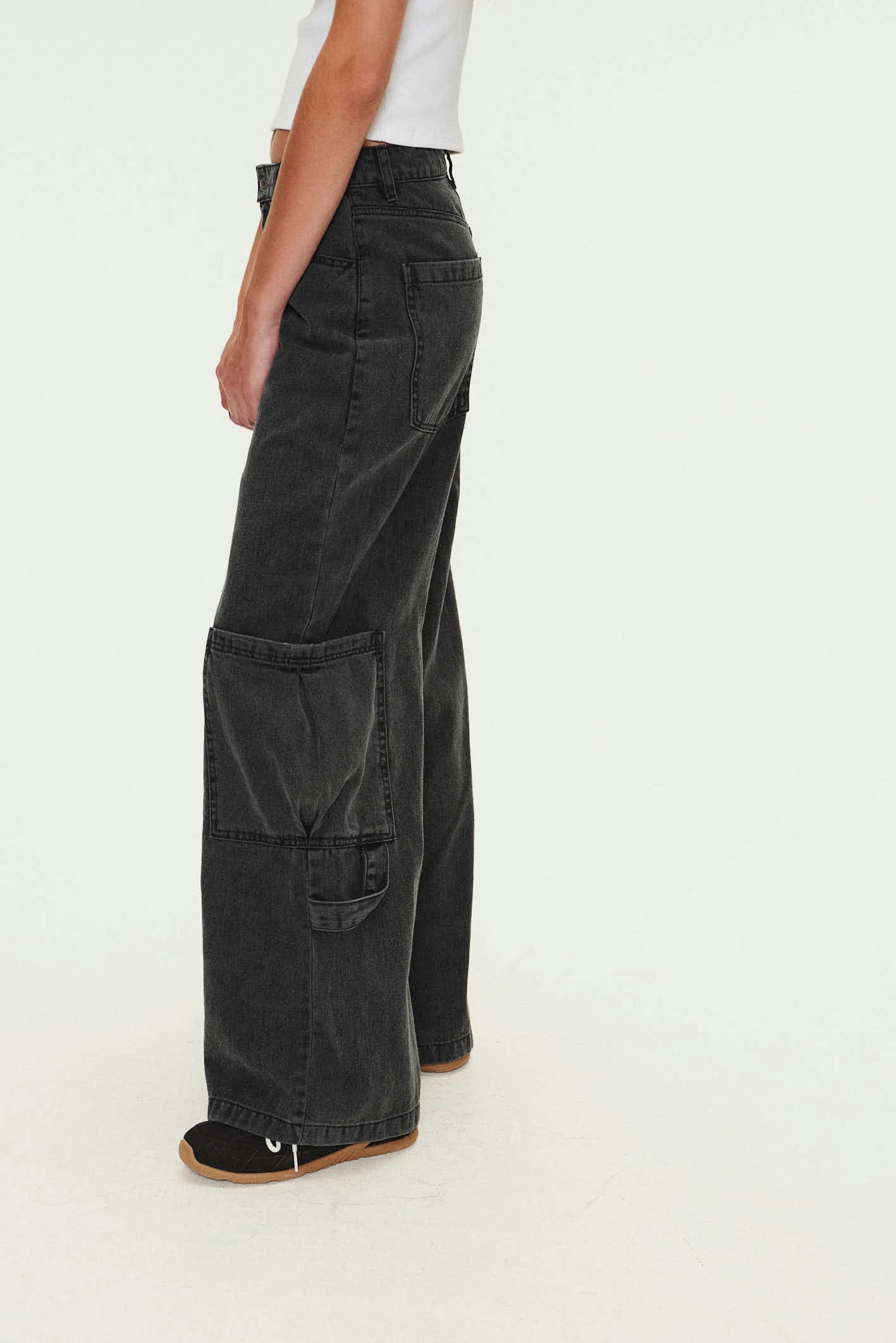 Jean Wide Leg Cargo Palm