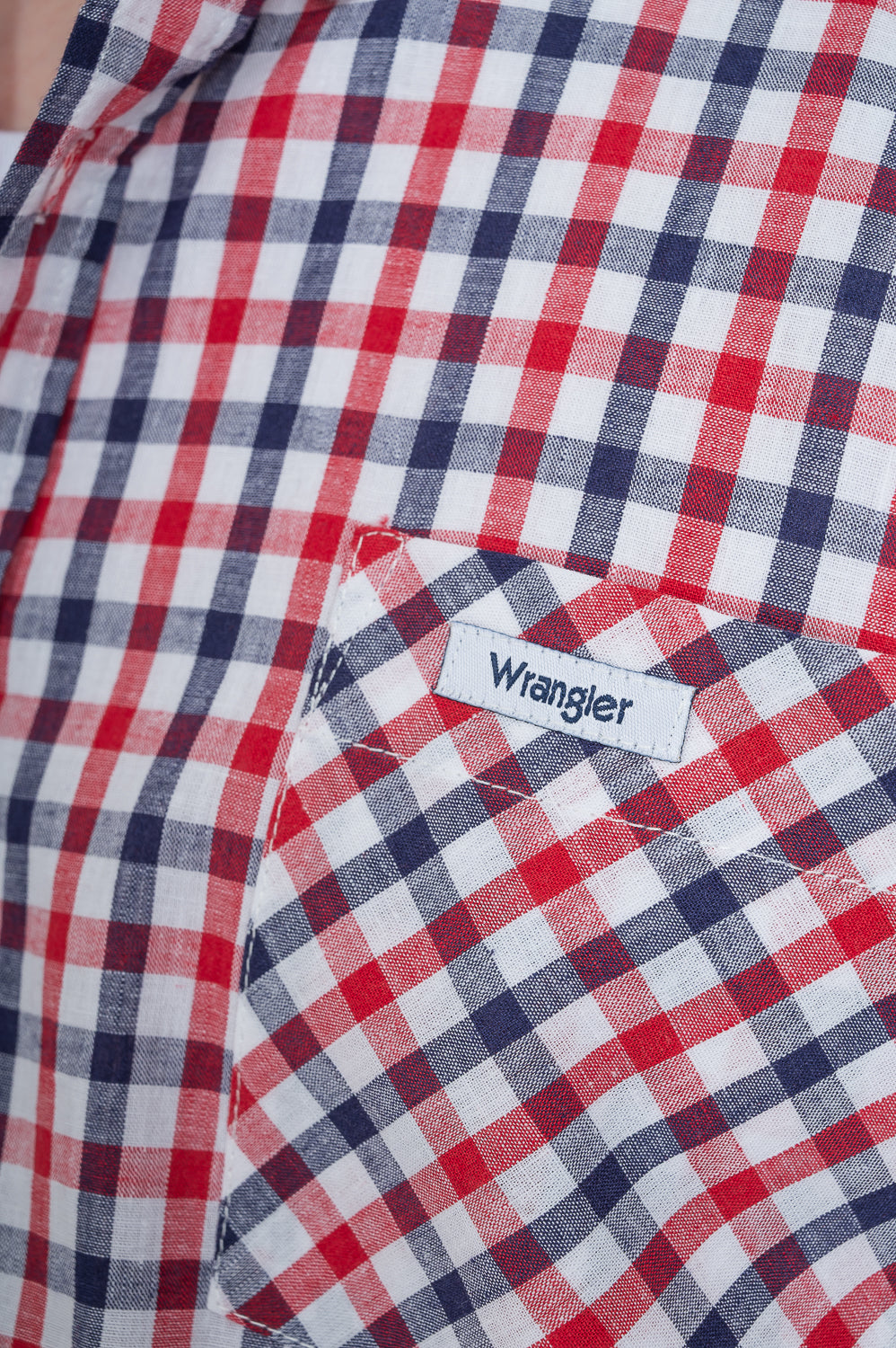 Shirt Reg Linen Checks Ss