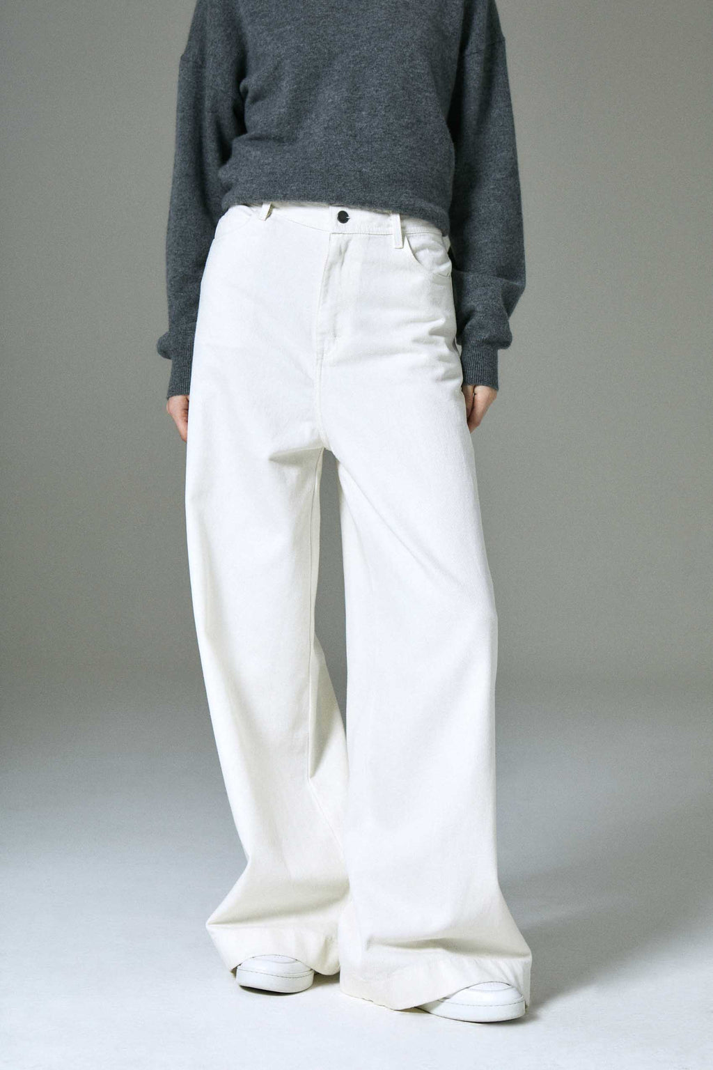 Jean Wide Leg Off White