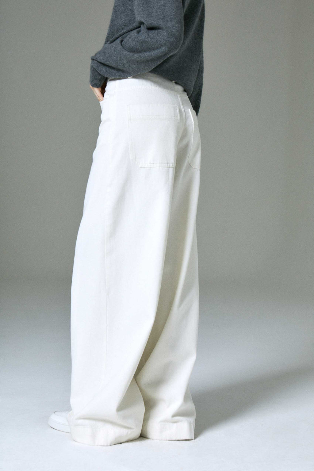 Jean Wide Leg Off White