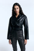 Camisa Cuero Constanza Negro