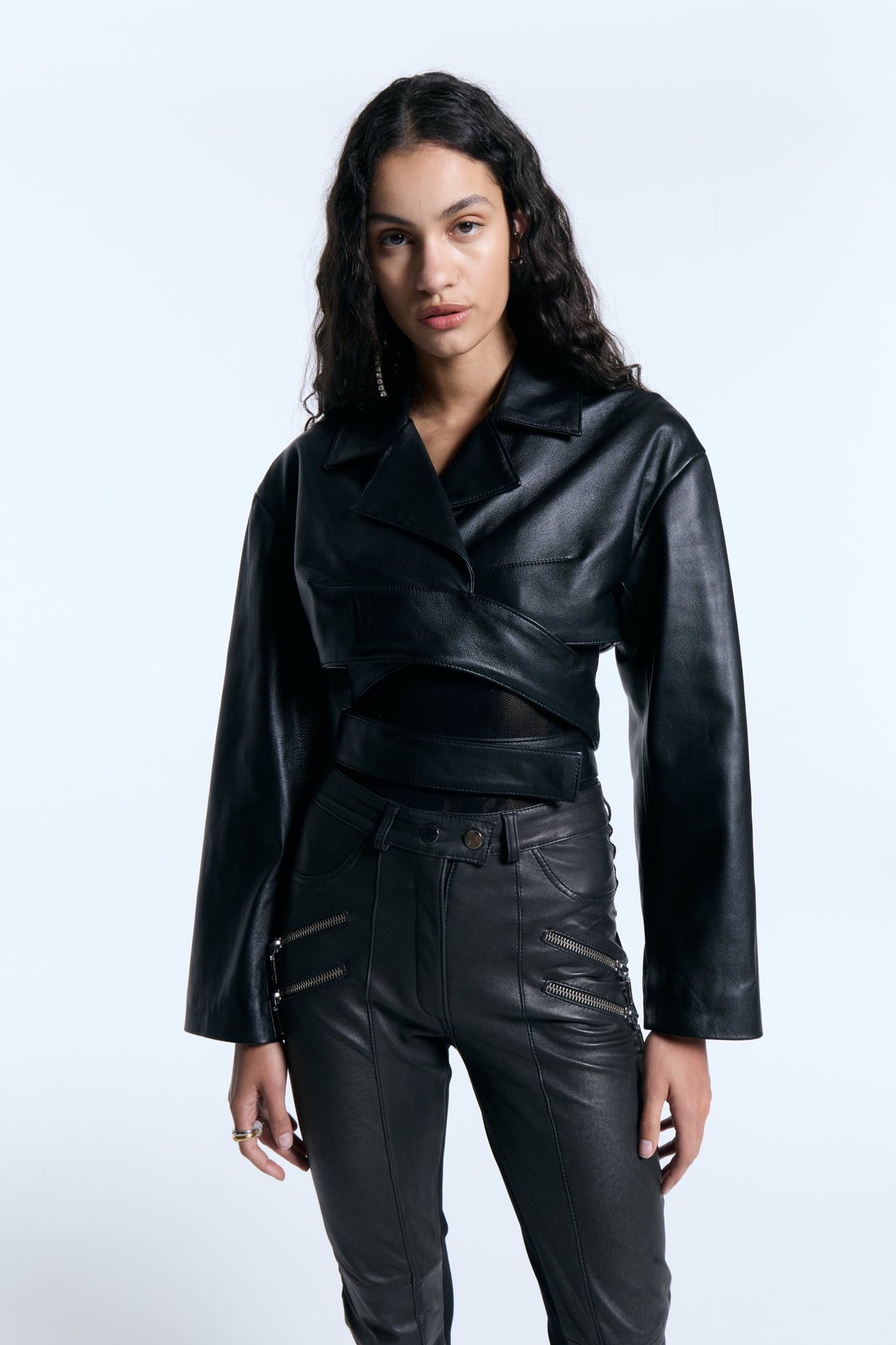 Camisa Cuero Constanza Negro