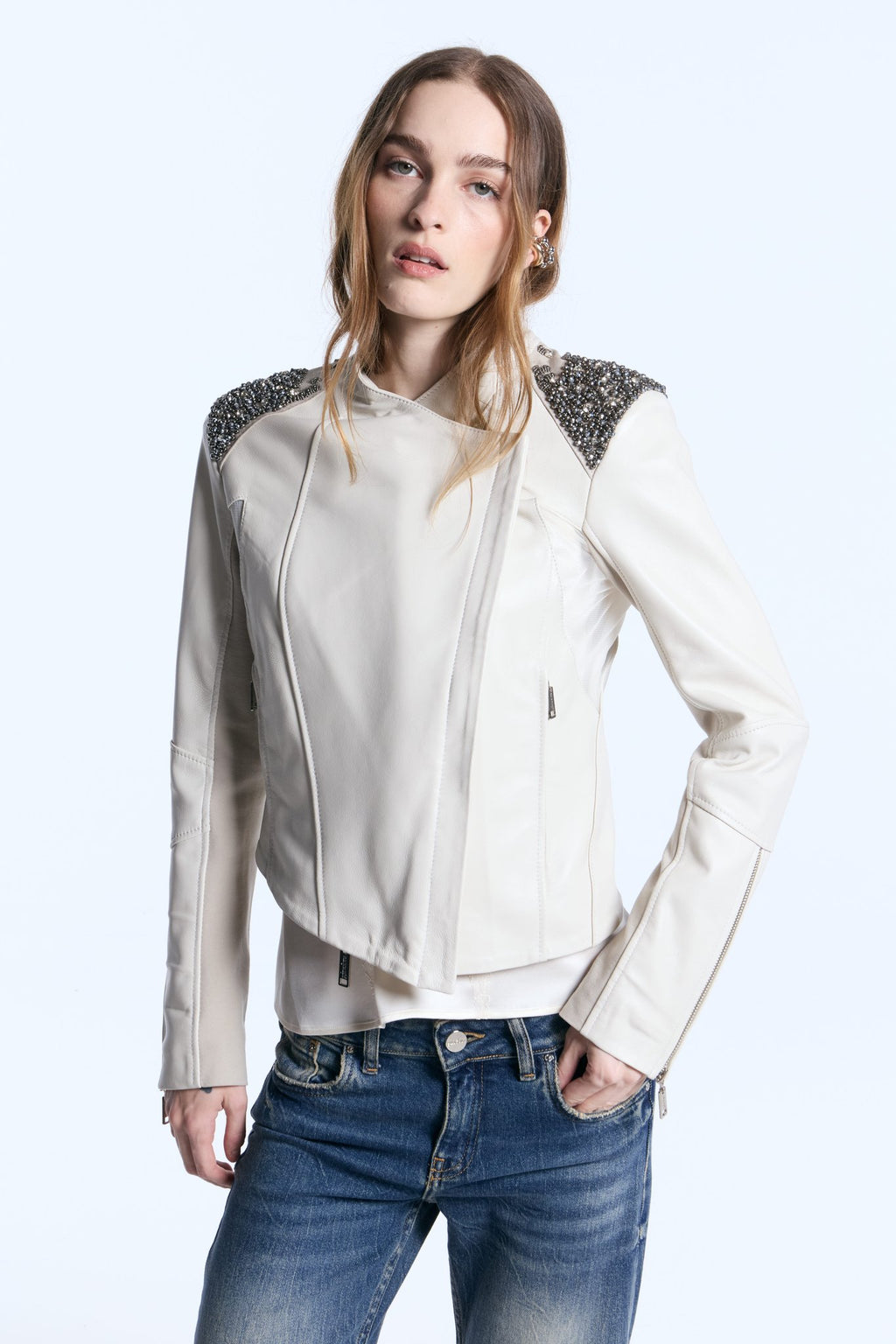 Campera Cuero Turin Tiza