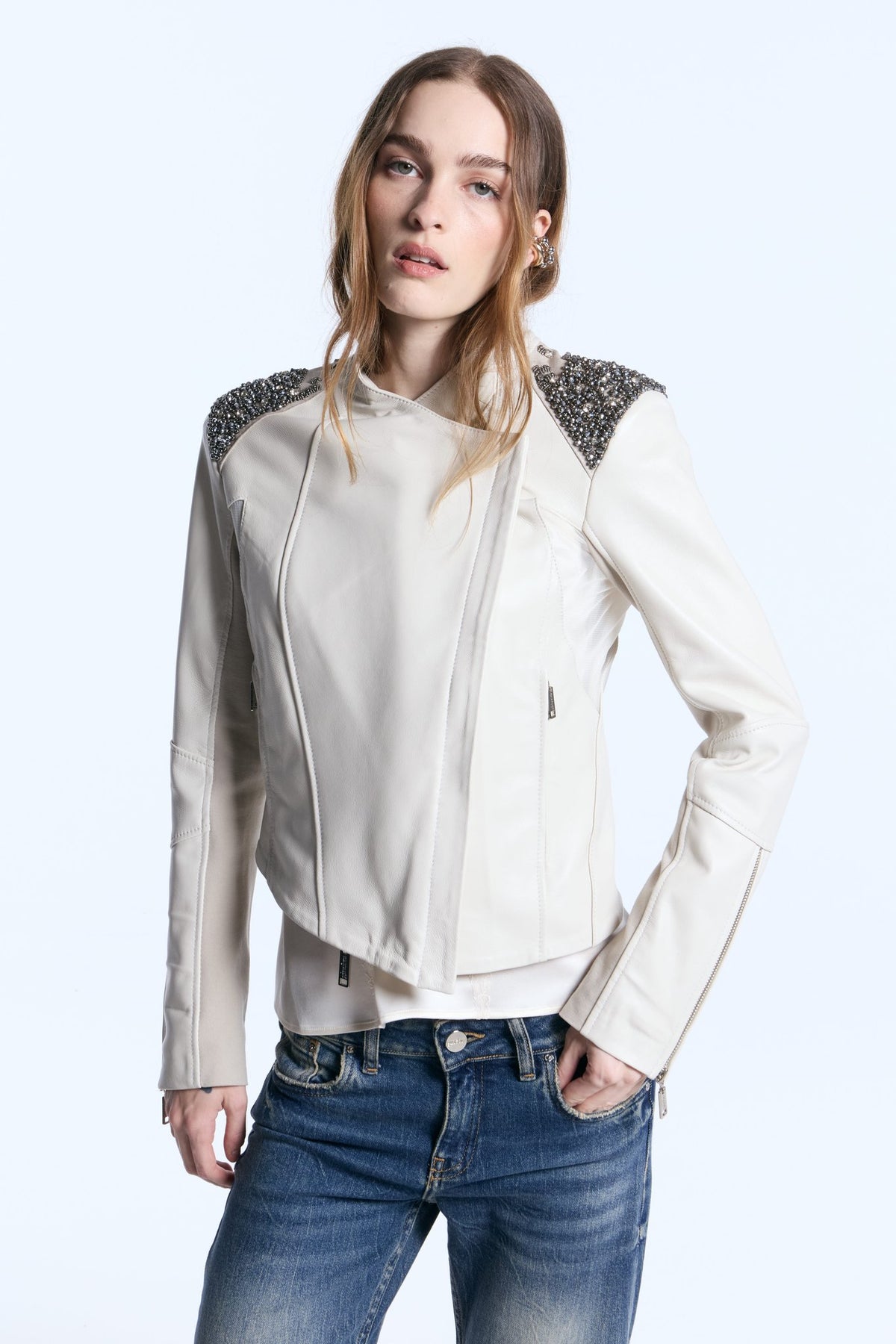 Campera Cuero Turin Tiza