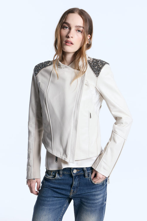 Campera Cuero Turin Tiza
