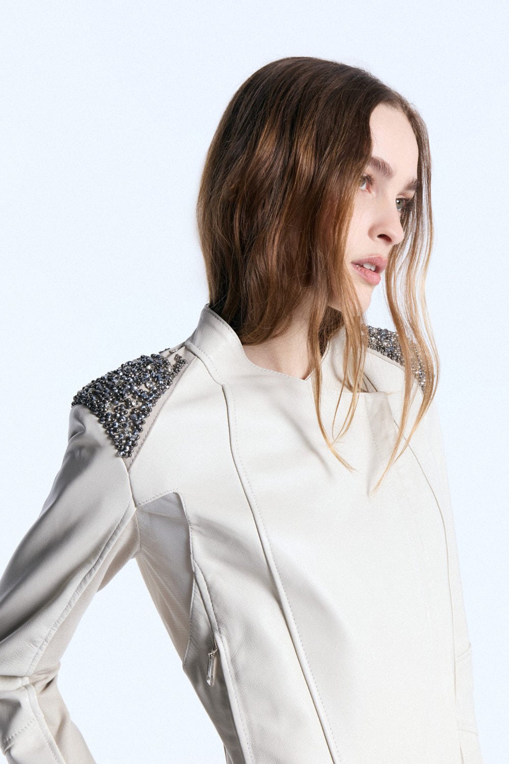 Campera Cuero Turin Tiza