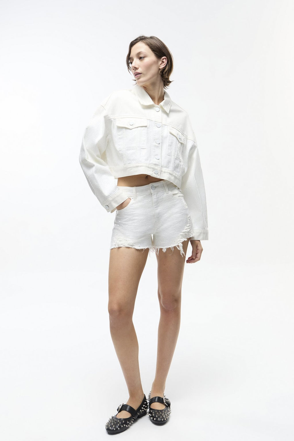 Campera Denim Alina Offwhite