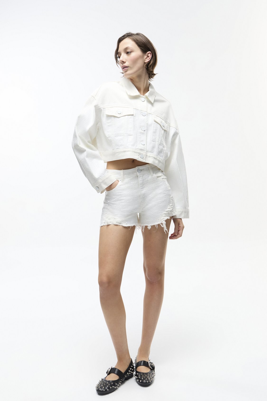 Campera Denim Alina Offwhite
