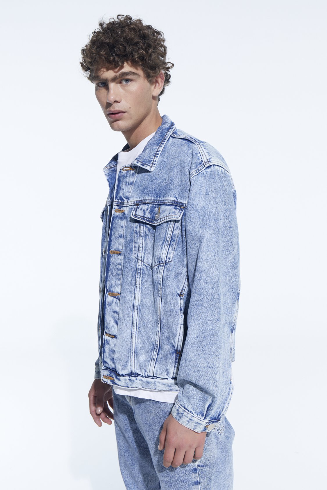 Campera Denim Ice Azul