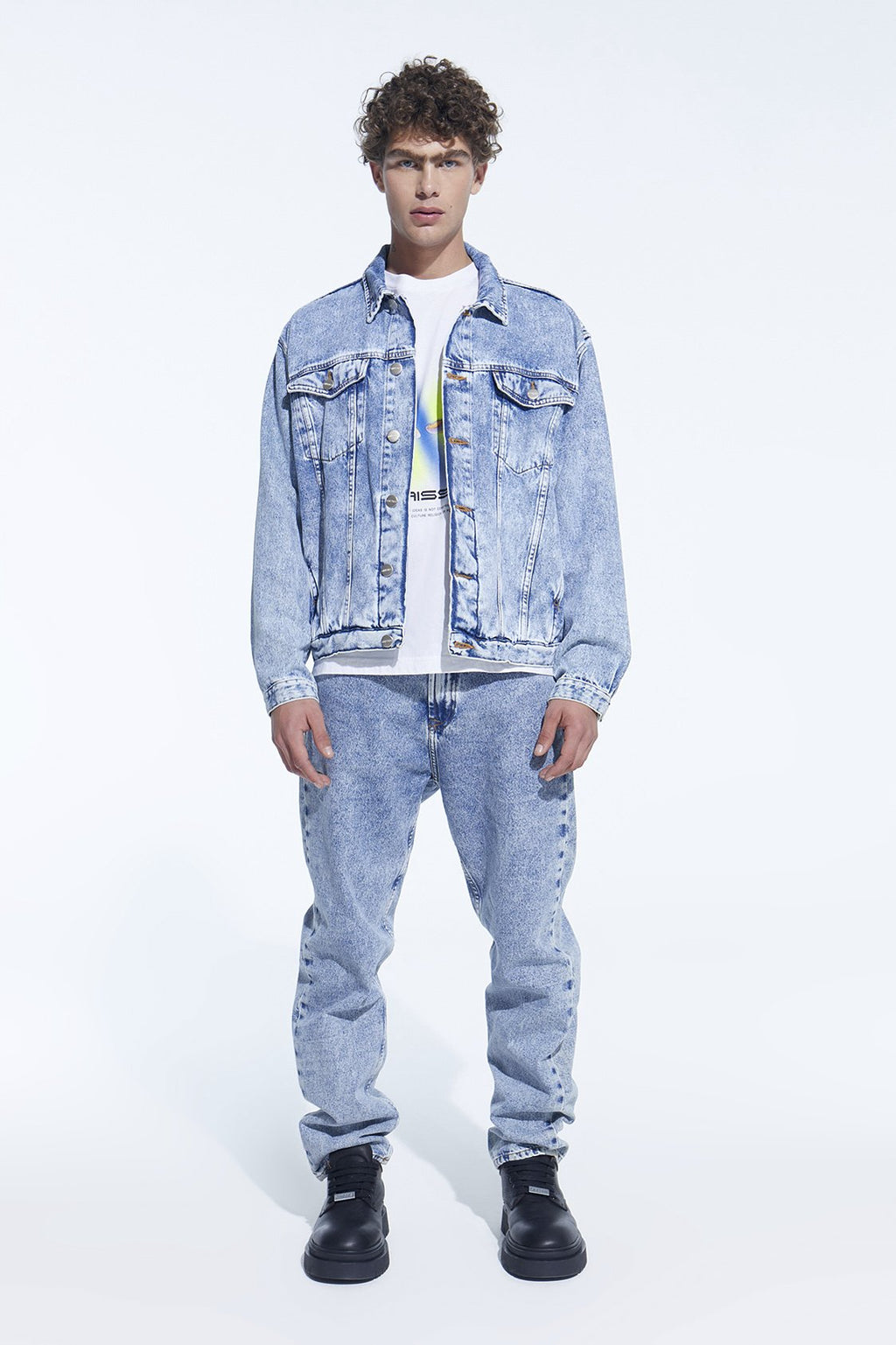 Campera Denim Ice Azul