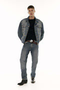 Campera Denim Oxido Azul