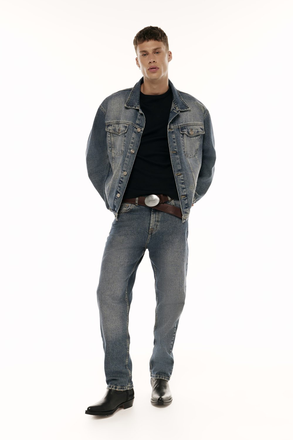 Campera Denim Oxido Azul