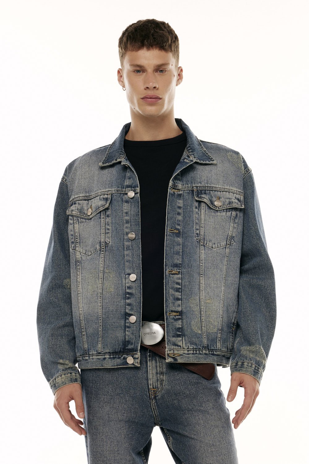 Campera Denim Oxido Azul