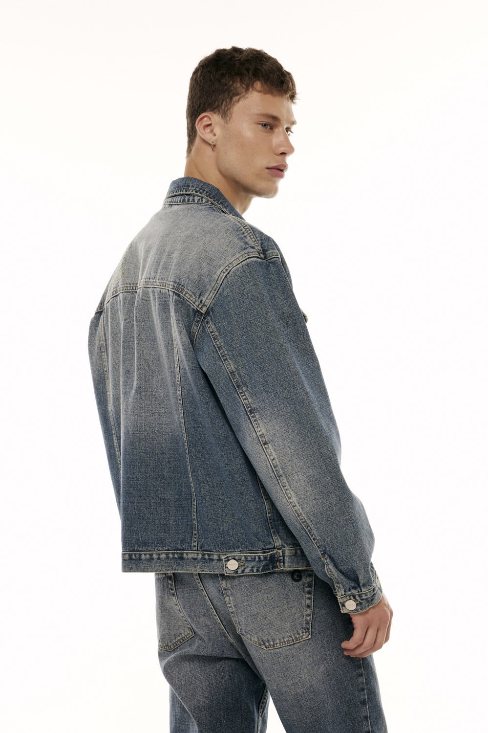 Campera Denim Oxido Azul