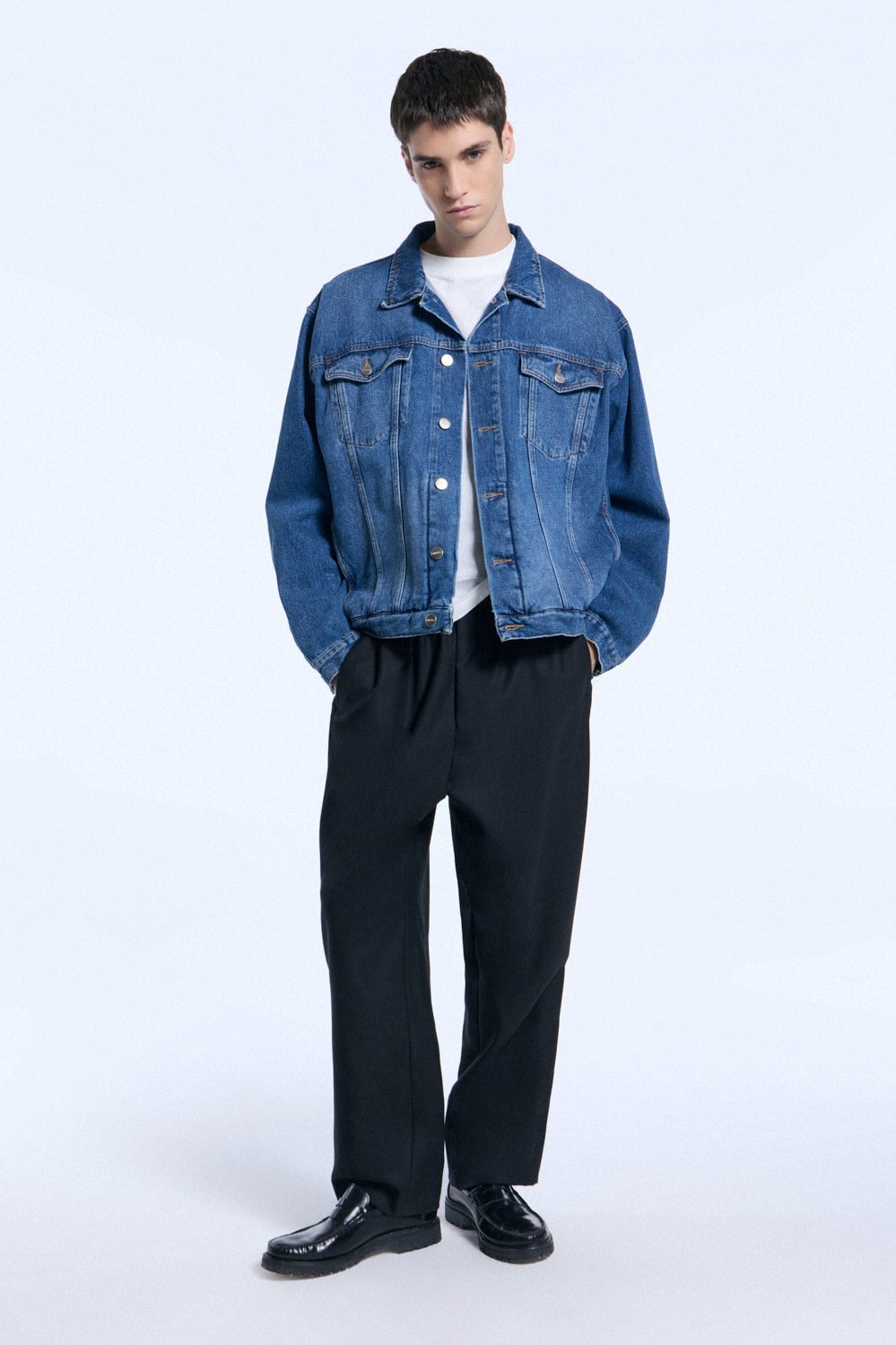 Campera Denim Sky Blue Azul