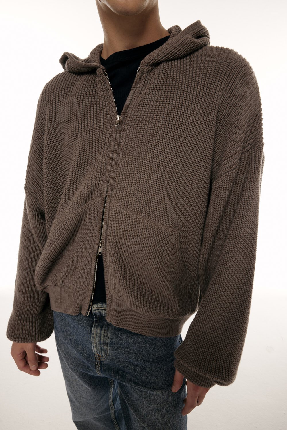 Campera Tejida Gris