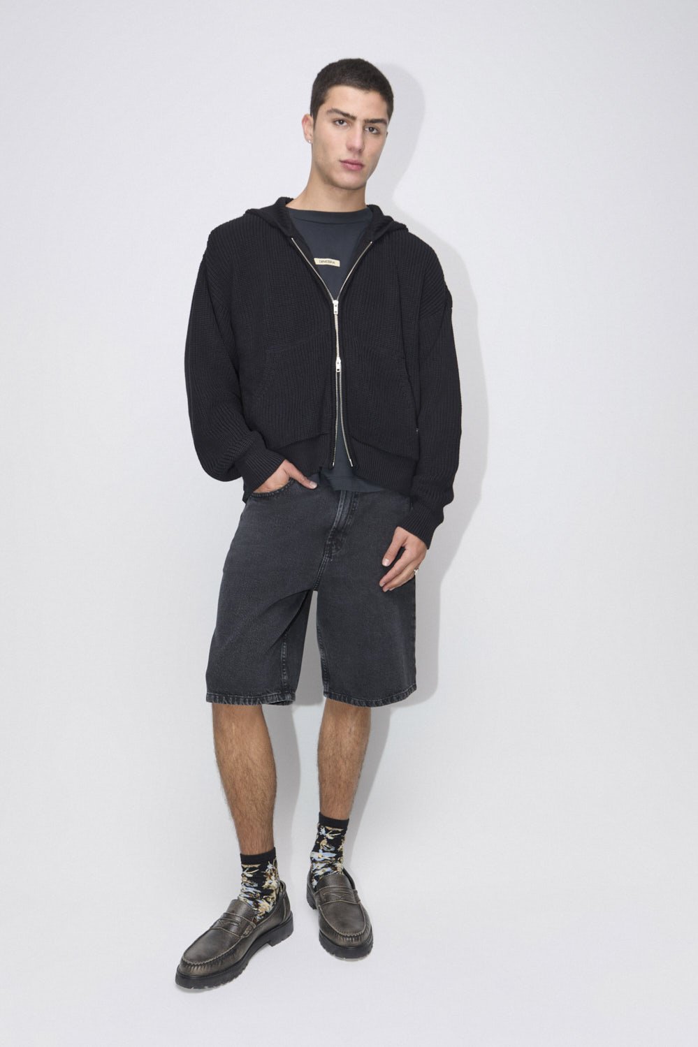 Campera Tejida Negro