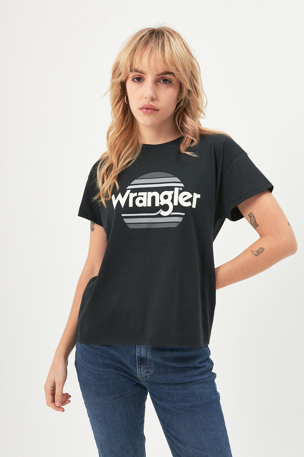 T Shirt Ss Wrangler Sunset