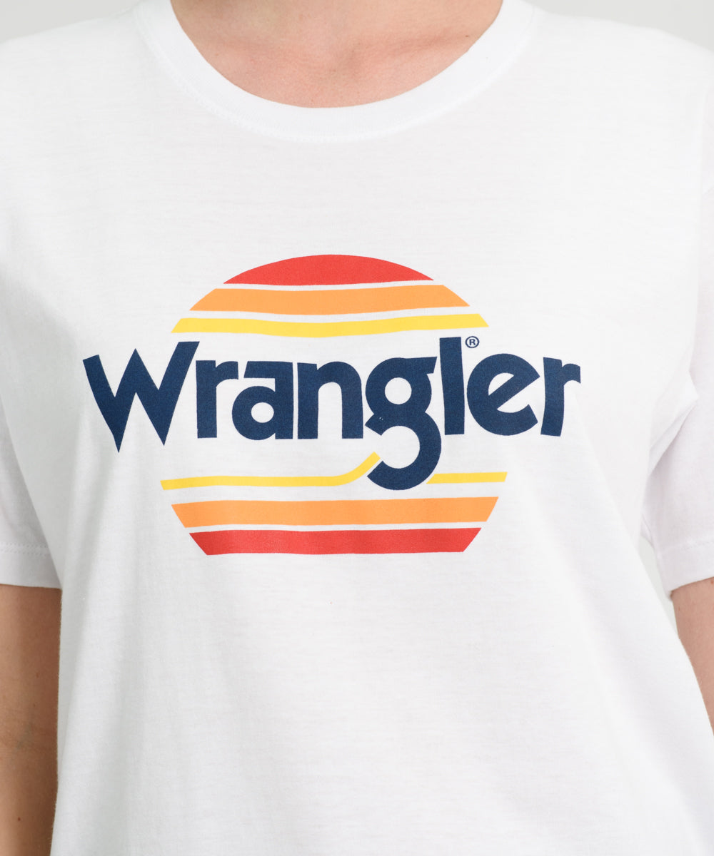 T Shirt Ss Wrangler Sunset