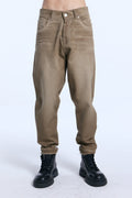 Jean Denim Baggy Marron