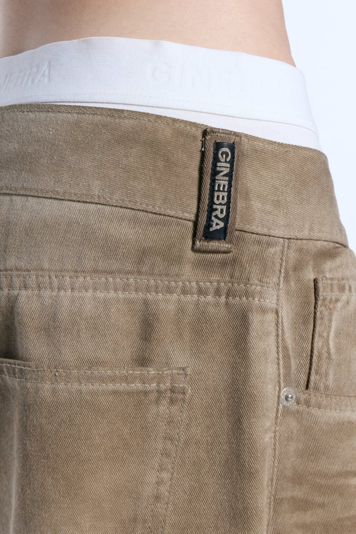 Jean Denim Baggy Marron