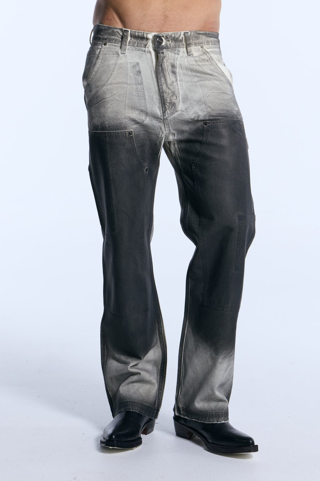 Jean Denim Carpintero Spray Offwhite