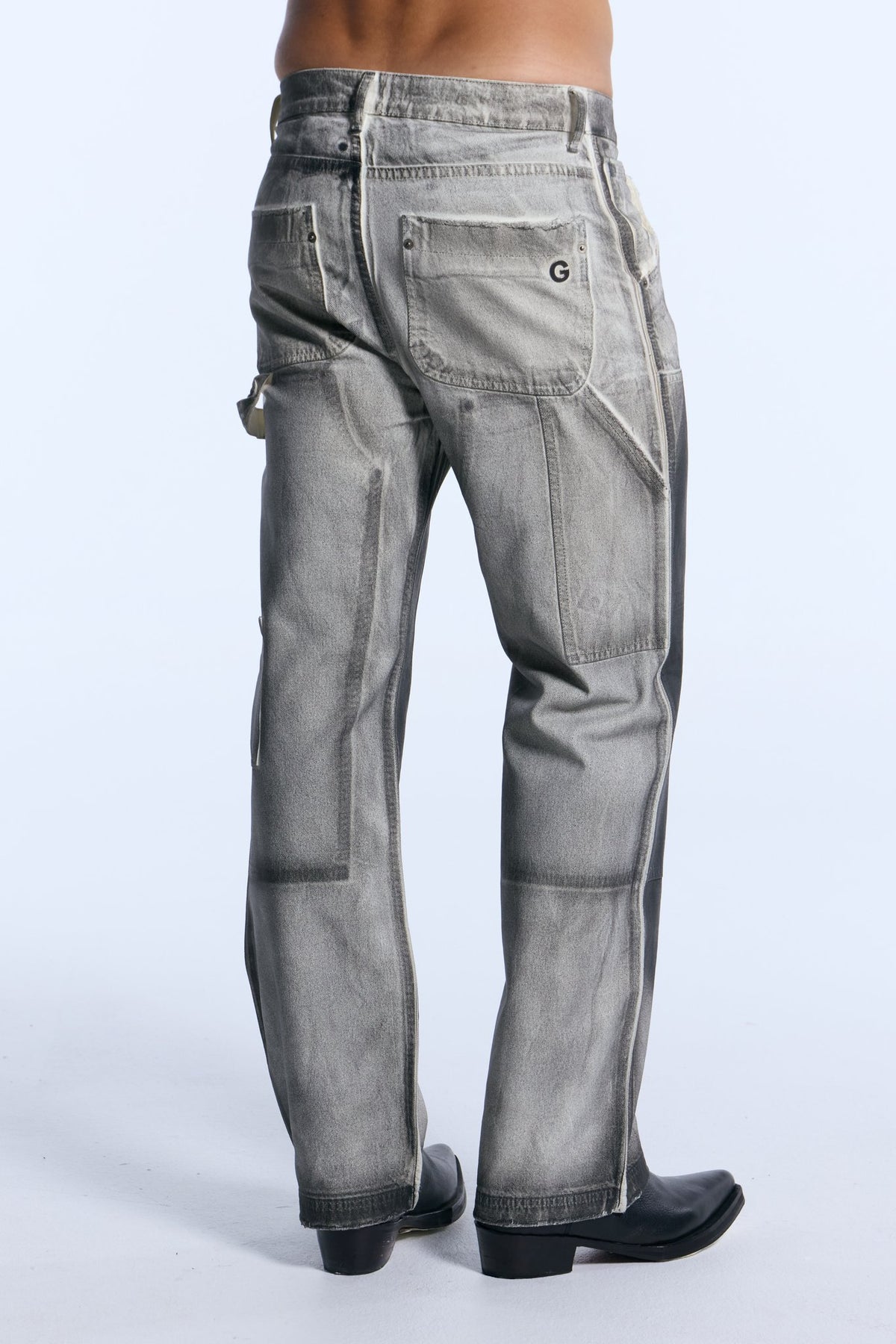 Jean Denim Carpintero Spray Offwhite