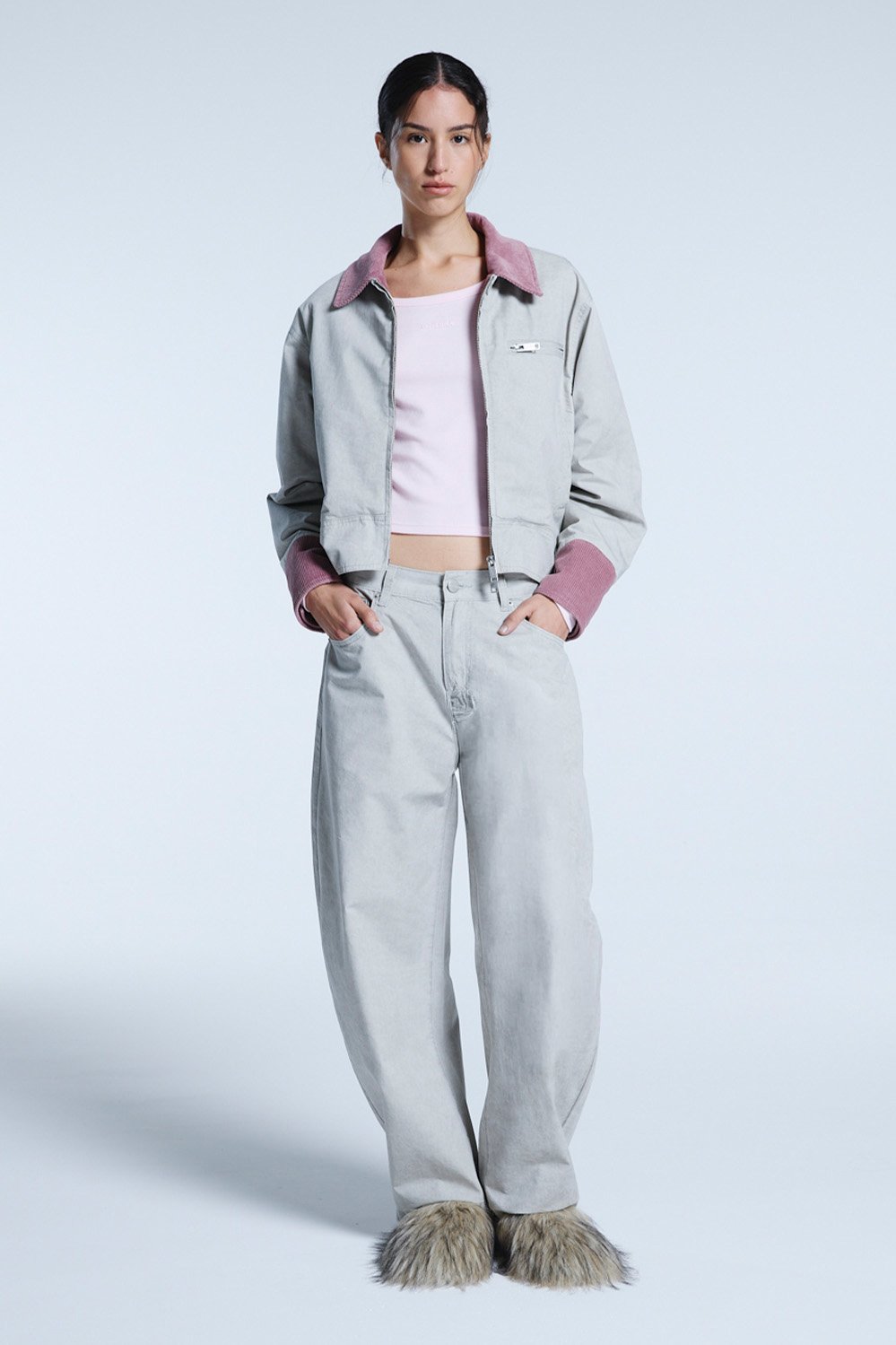 Pantalon Nova Gris Melange