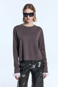 Remera Basica Ml Marron